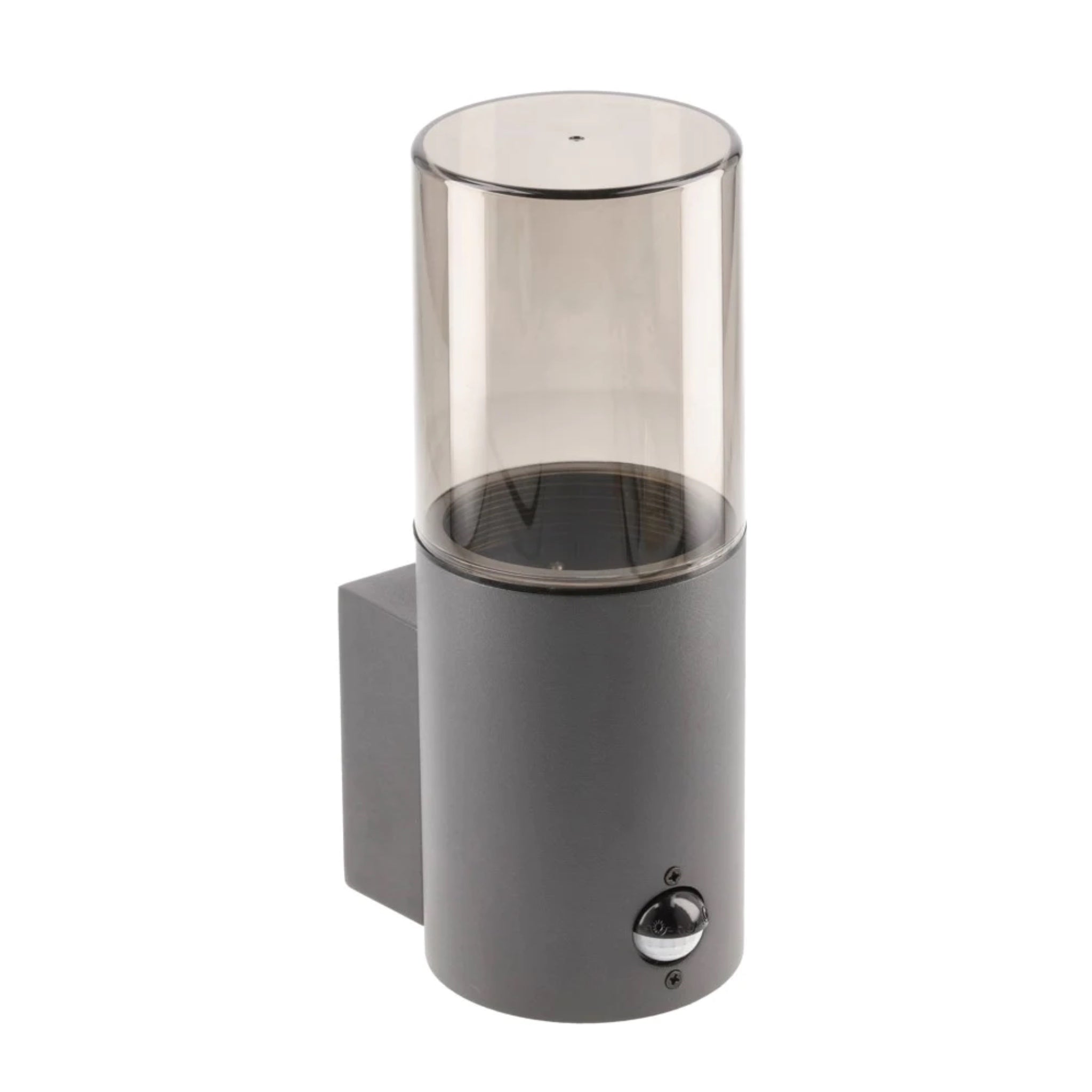 CGC BLUEBELL Dark Grey Cylinder Wall Light with PIR Motion Sensor