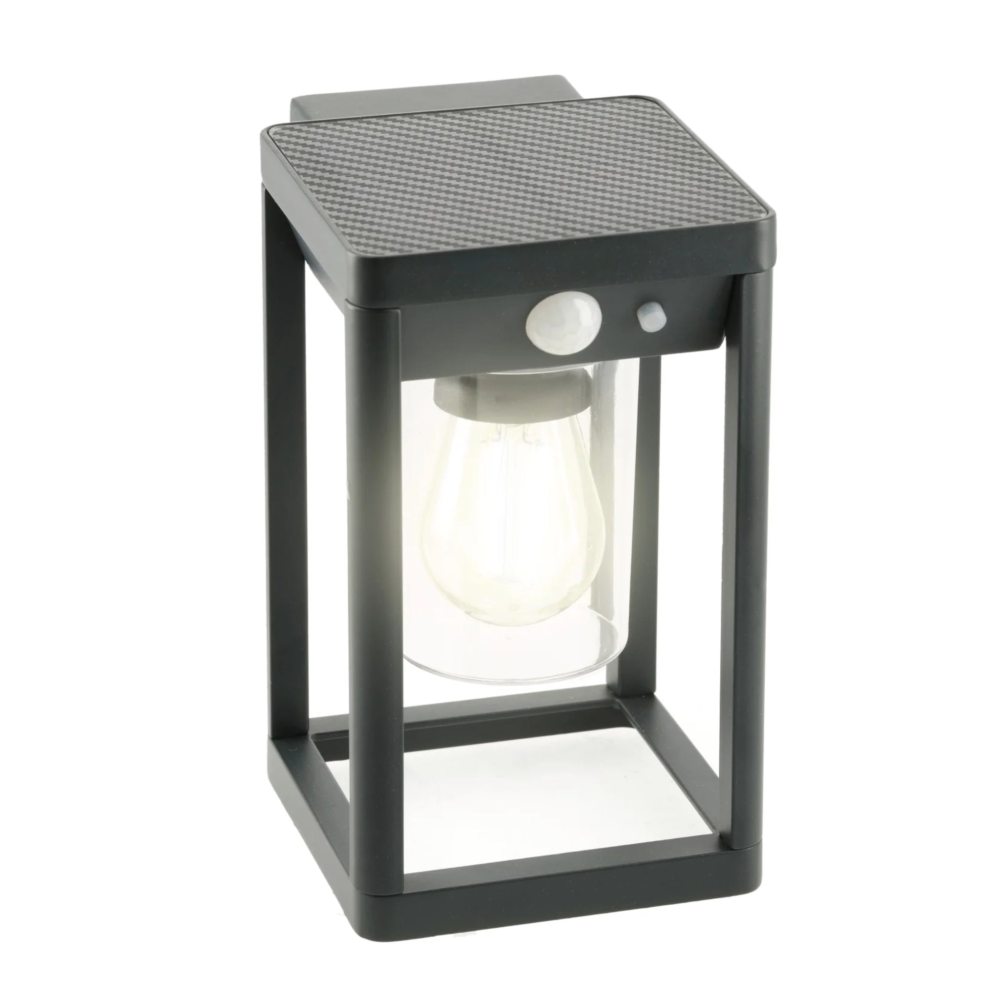 Create an aesthetically pleasing lighting system around your home with our Mase solar lantern light for your walls. This product is featured as an elegant and traditional lantern wall light design, constructed from anthracite grey die cast aluminium and fitted with clear polycarbonate cylinder diffuser