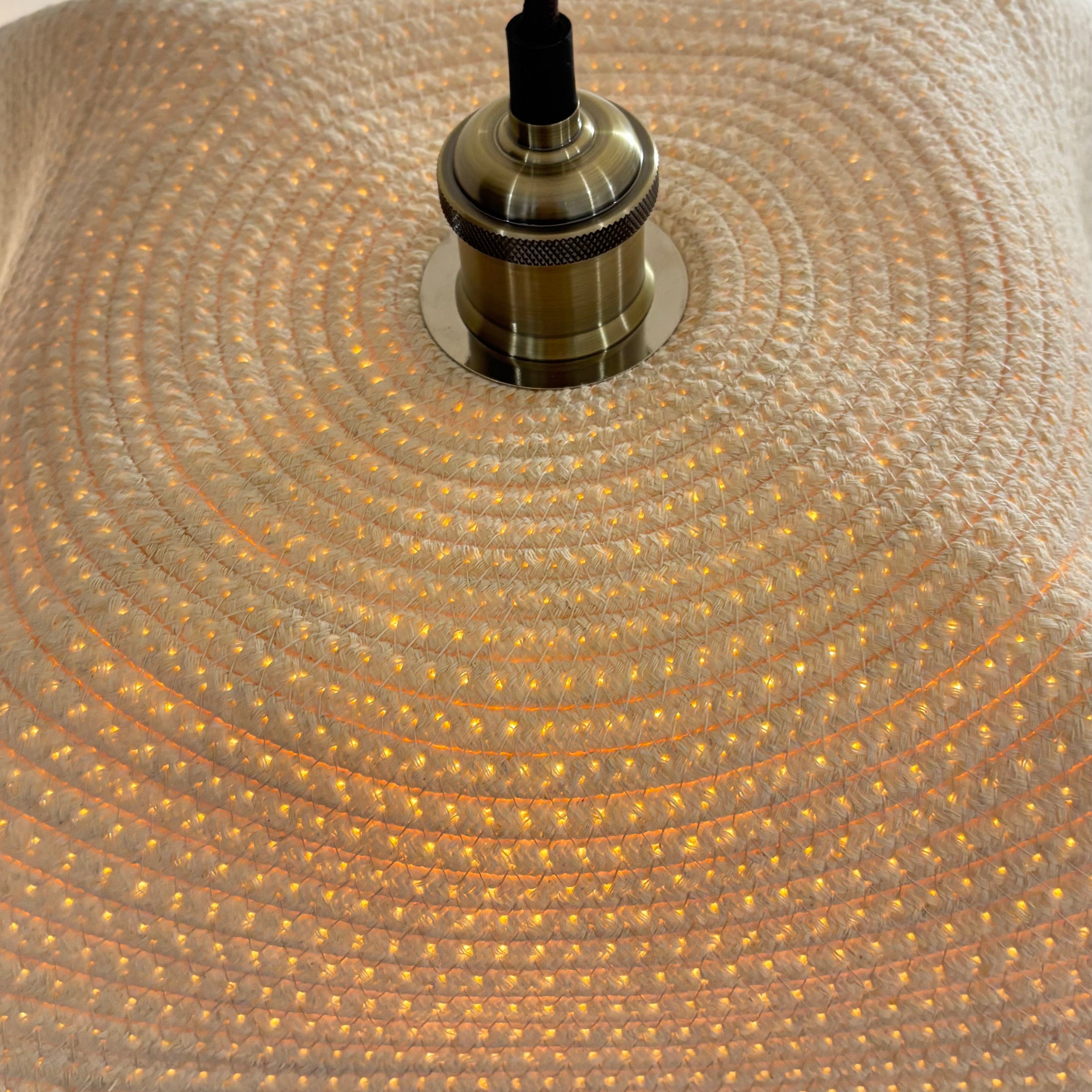 CGC Flora 64cm Cream Floppy Fabric Lampshade