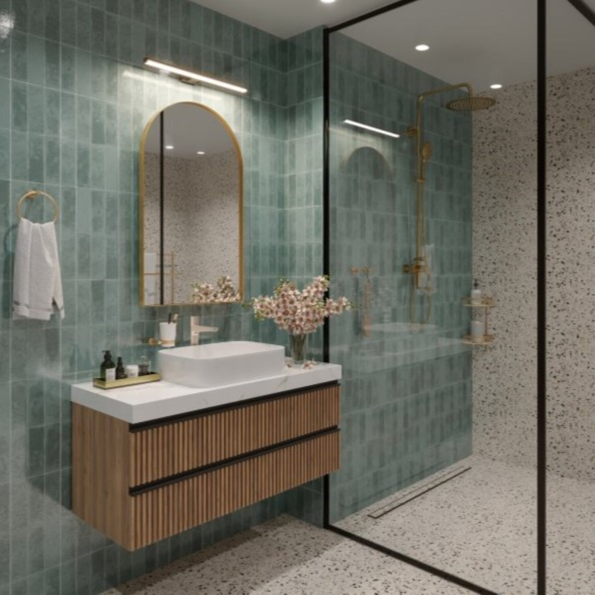 CGC TANI White Bathroom Mirror Wall Light IP44 4000k LED Over Mirror Over Picture