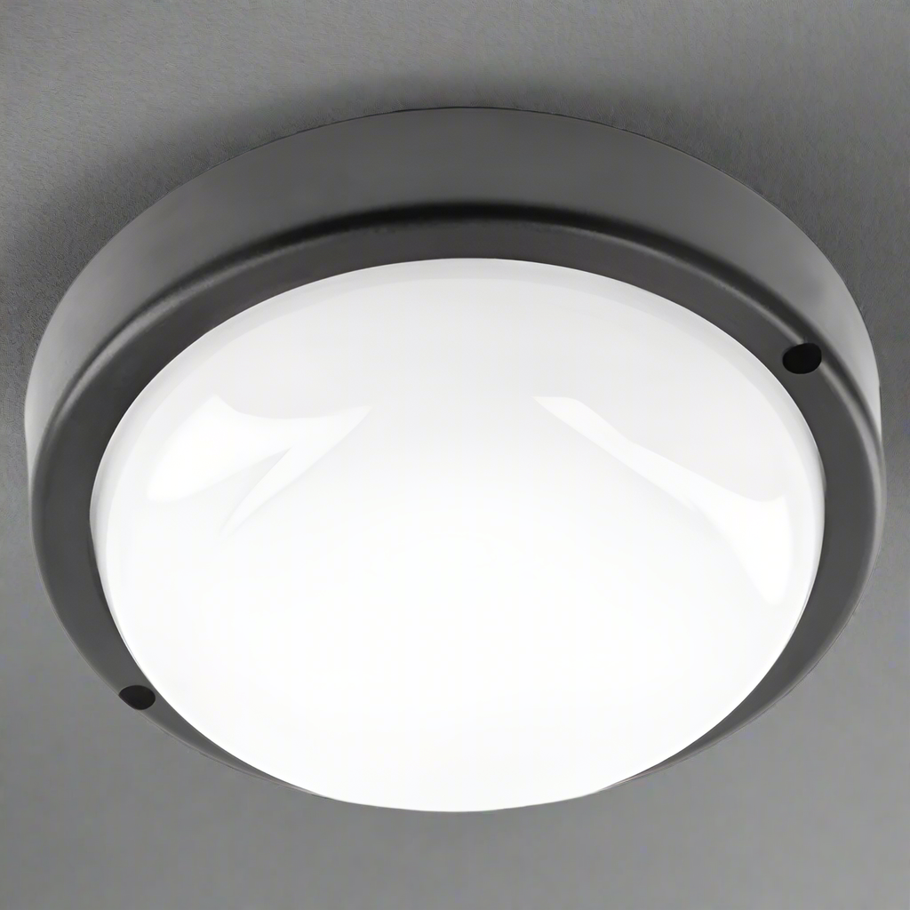 CGC KODO Black Round Ceiling Wall Light Surface Mount LED, 12W, 1080lm, 4000K