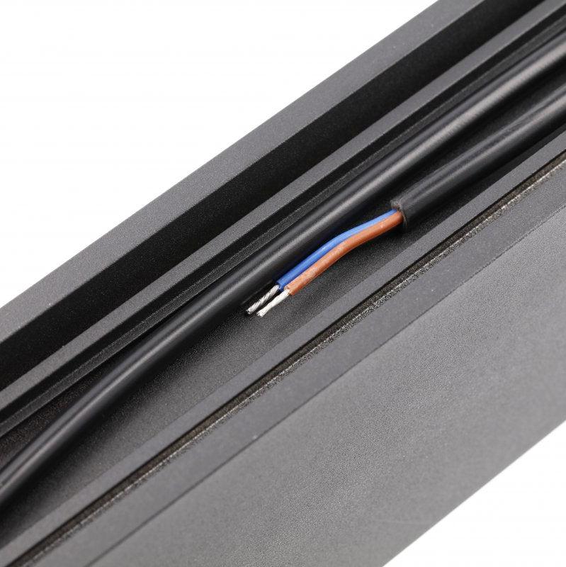 CGC Luna Black Linear LED Suspended Ceiling Light Pendant 1.2m 4000k Natural White LED