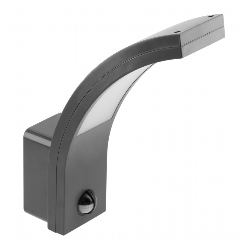 CGC PARIS Grey LED Curved Outdoor Wall Light With Motion Sensor