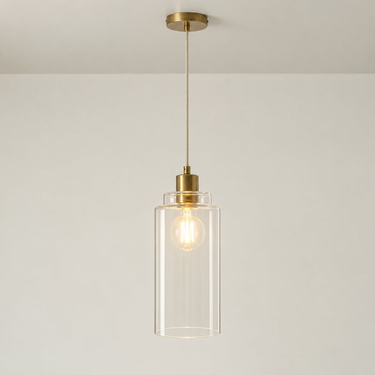 CGC MARGOT Clear Glass Cylinder Lampshade
