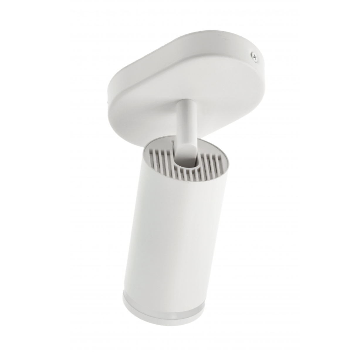 CGC SOLIS White Single GU10 Ceiling Spotlight with Halo Ring Adjustable Spot Bar