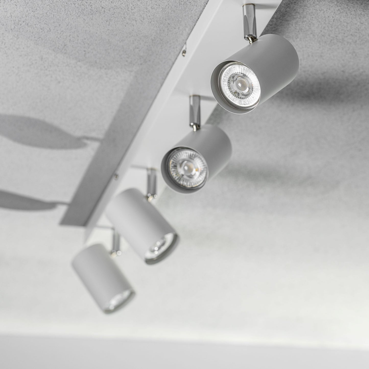CGC VENETO White GU10 Ceiling Spotlight Four Head Adjustable Bar Light