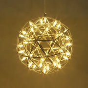 CGC FAWKES Warm White 120 cm XXXL Large Gold Firework / Starburst LED Pendant Light Chandelier