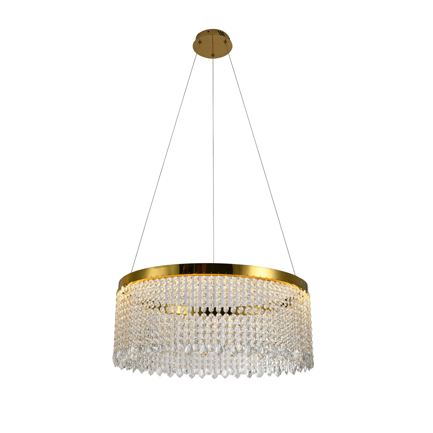 CGC ELEANOR Gold and Crystal LED Chandelier Pendant Light