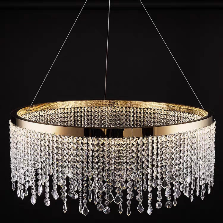 CGC ELEANOR Gold and Crystal LED Chandelier Pendant Light