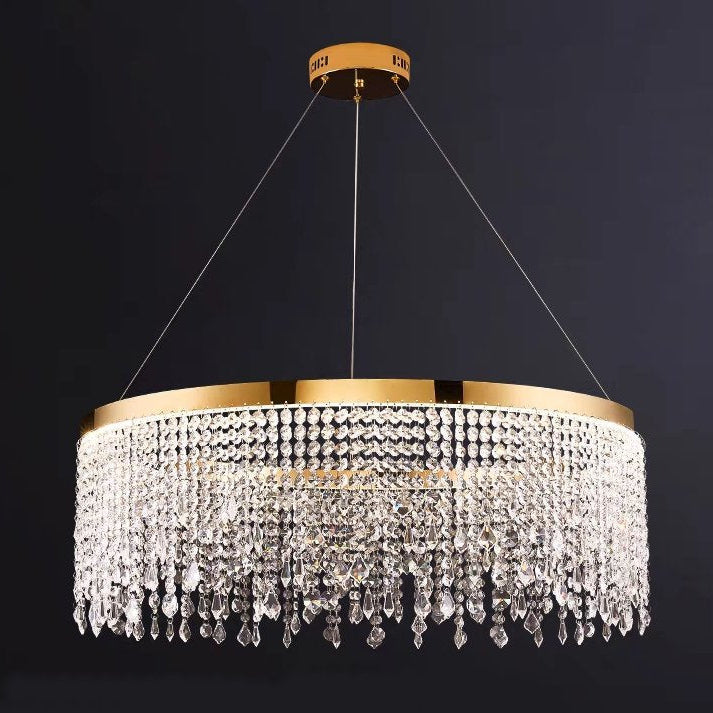 CGC ELEANOR Gold and Crystal LED Chandelier Pendant Light