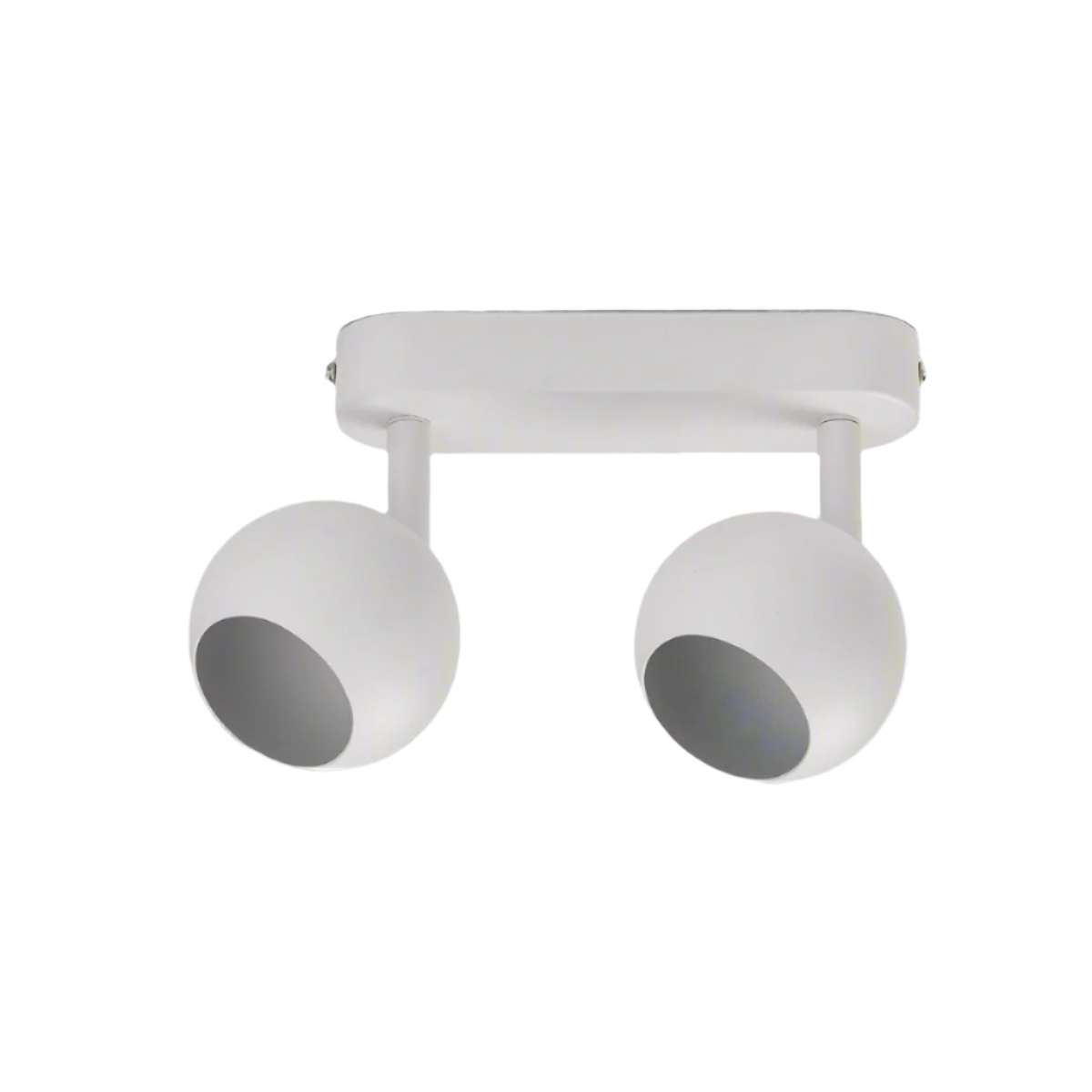 CGC NIEVE Matt White Double Two Head GU10 Ceiling Surface Spot Light Round Head