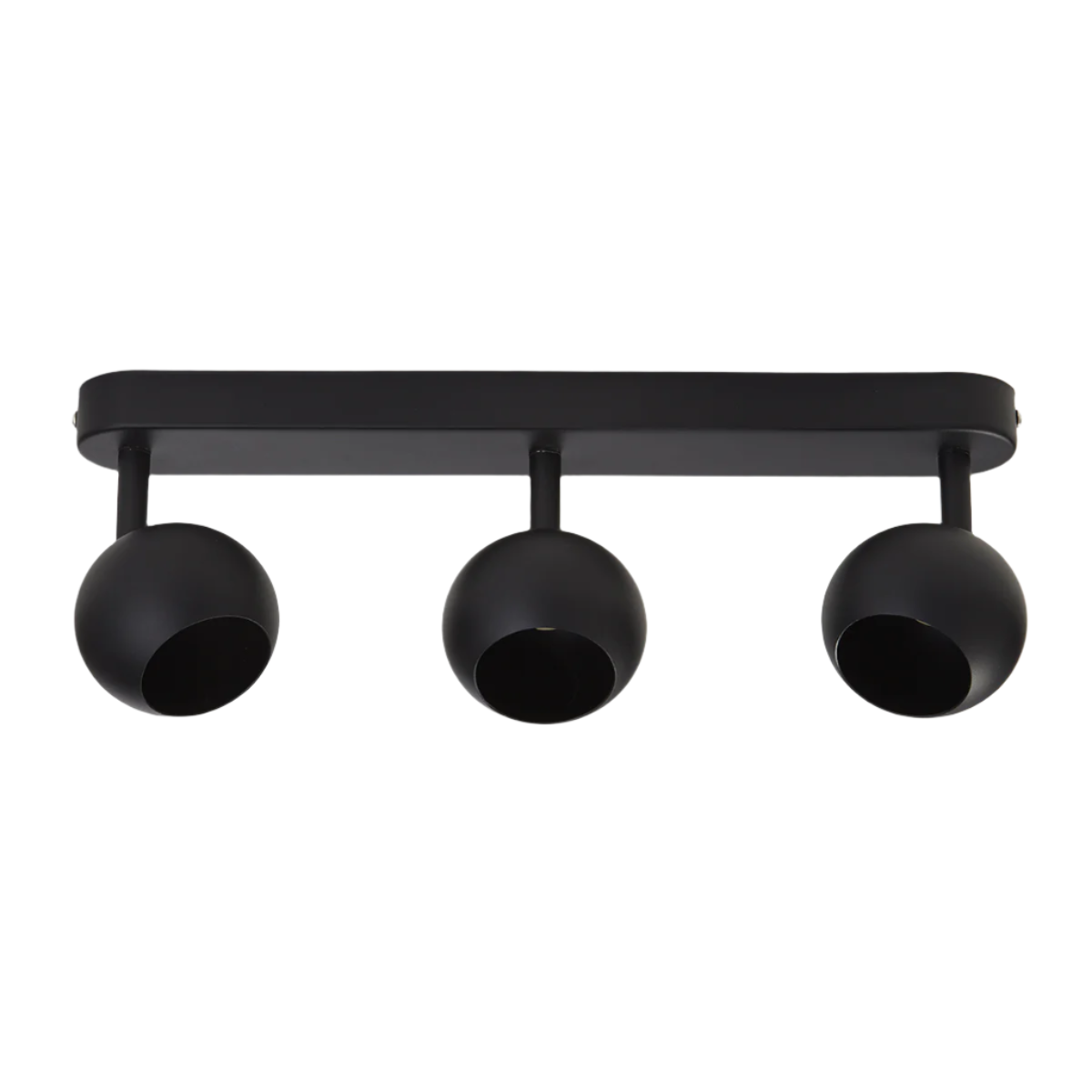 CGC NIEVE Matt Black Triple Three Head GU10 Ceiling Surface Spot Light Round Head