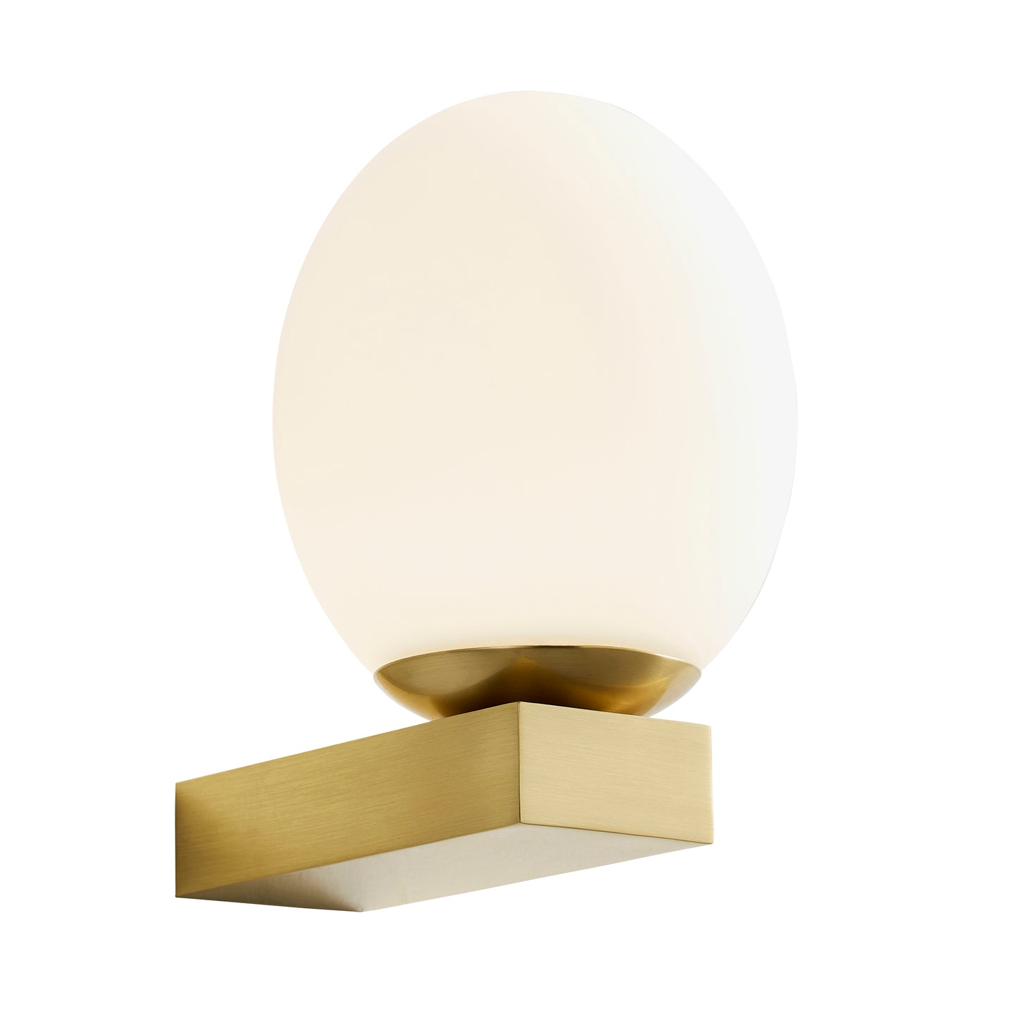 Our Jasper satin brass wall light with white opal glass diffuser adds a touch of opulence and luxury to the walls of your home. The modern light fitting would look perfect installed next to a mirror, on corridors or hallways, bedside and living rooms, this light also has IP44 protection making it suitable for all bathrooms. 