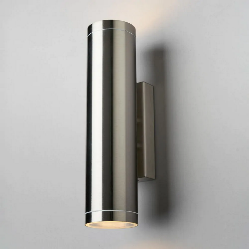 CGC LUCAS Stainless Steel Extra Long GU10 Double Up and Down Outdoor Wall Light Spotlight IP44