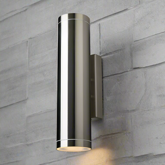 CGC LUCAS Stainless Steel Extra Long GU10 Double Up and Down Outdoor Wall Light Spotlight IP44