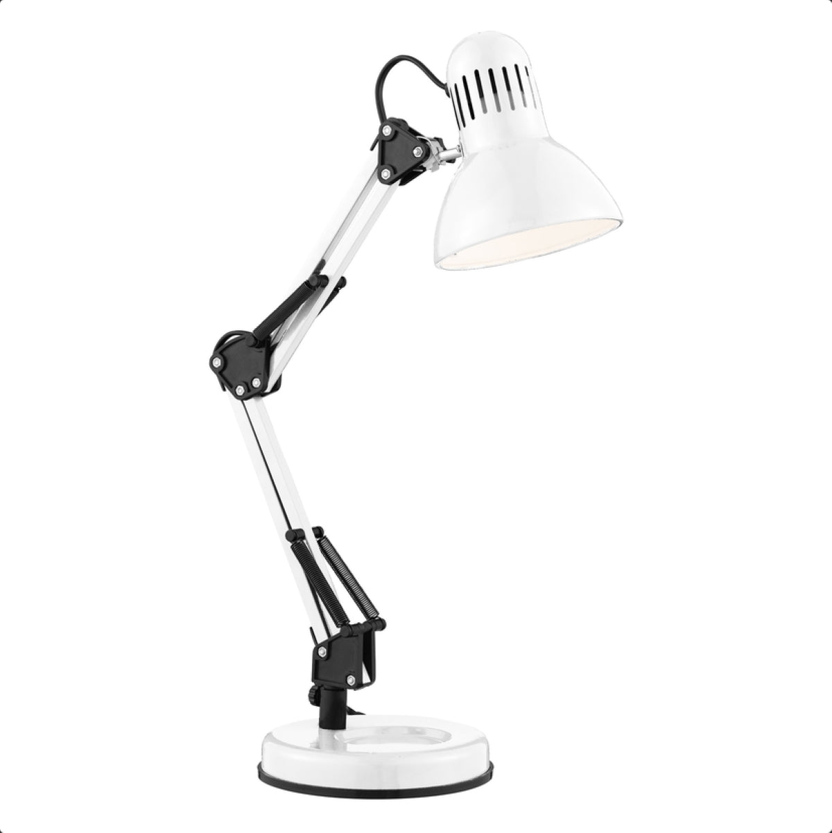 CGC DESK Hobby Table Lamp - White Metal