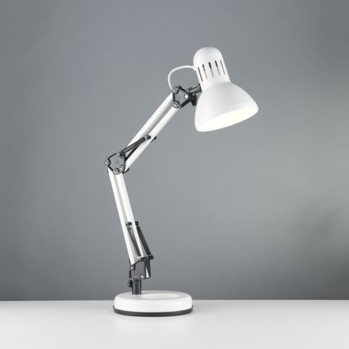 CGC DESK Hobby Table Lamp - White Metal