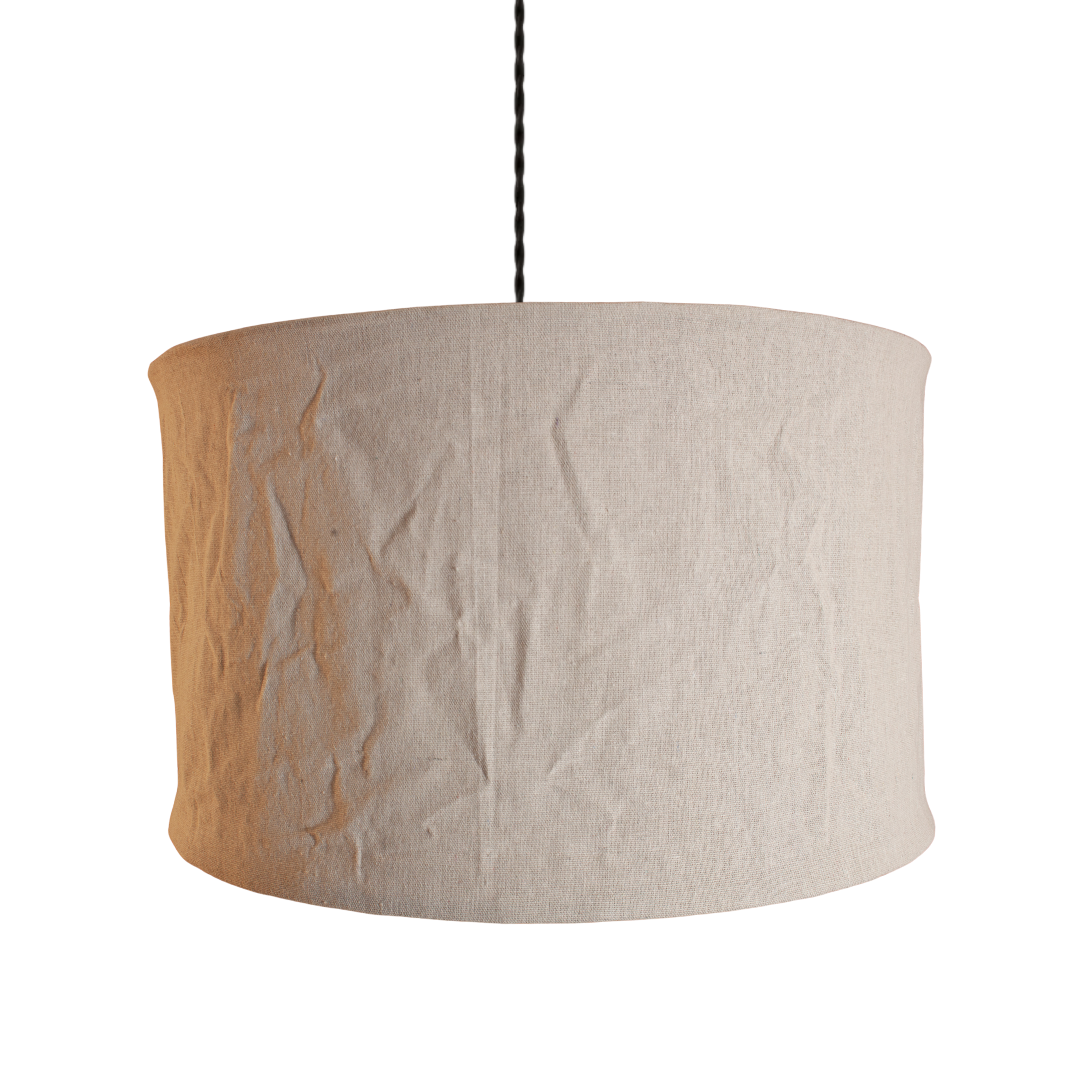 CGC Sicilia Oatmeal Linen Large 50cm Round Drum Diffuser Lampshade