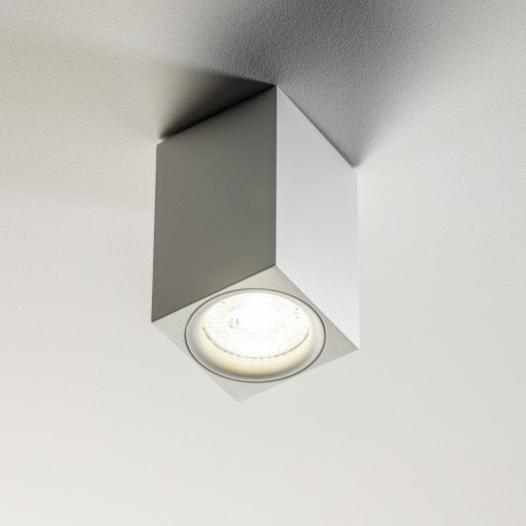 CGC TIPO White Square Surface Mount GU10 Ceiling Spotlight Downlight