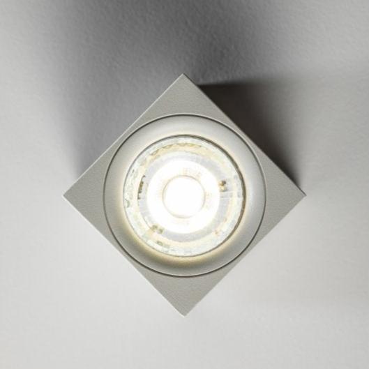 CGC TIPO White Square Surface Mount GU10 Ceiling Spotlight Downlight