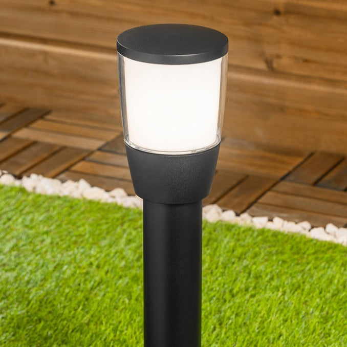 Our Toro post light looks great in modern and traditional spaces. Our post light has a simple round design, and its aluminium body is complemented by an opal diffuser. This post light is perfect for any outdoor space requiring light and security such as gardens, driveways, doorways work spaces, pubs and hotels.