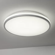 CGC Tula Grey Trim LED Surface Mount Ceiling Light Bulkhead IP44 White Opal 4000k