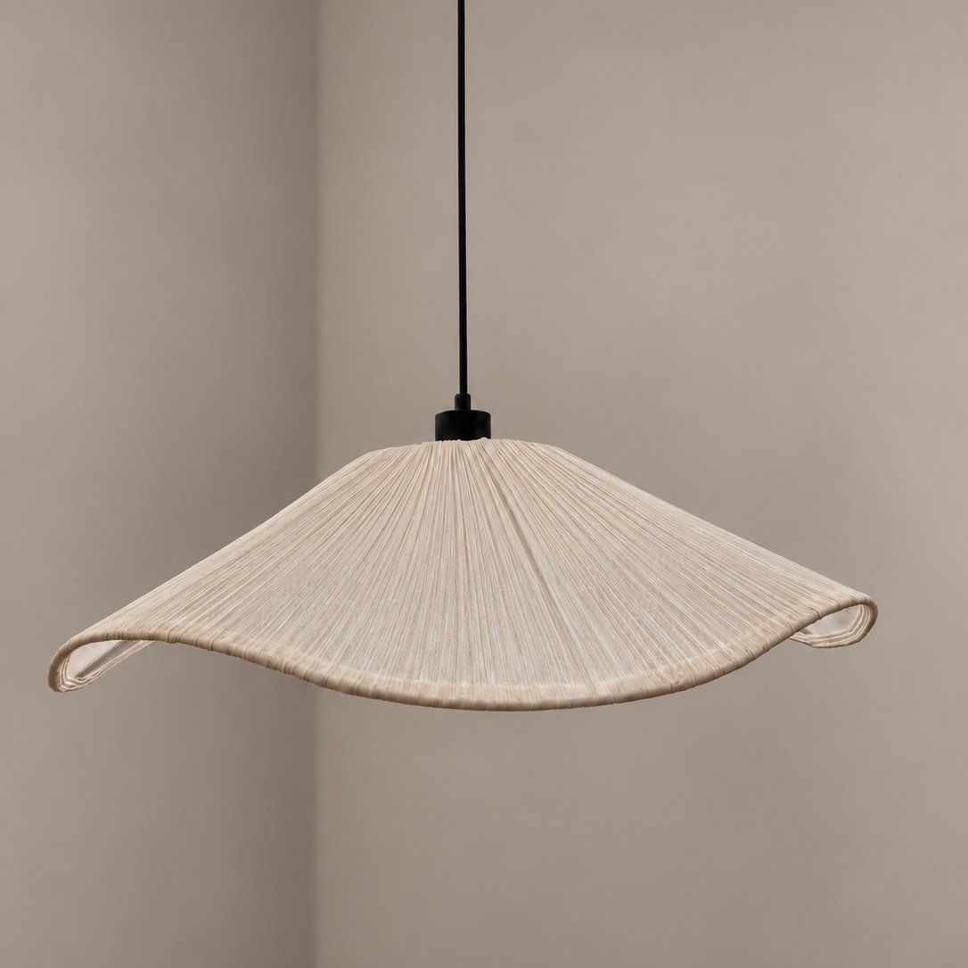 CGC Virelle Large 60cm Cream Ruffled Silk Pleated Easy Fit Lampshade