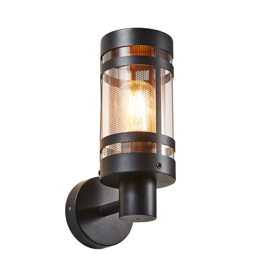 Our Arlo lantern wall light delivers on style and durability and is a smart choice for your exterior lighting. With its black stainless steel construction teamed with a brass mesh insert and clear diffuser this lantern is hardwearing and rust and weatherproof.  For sophisticated yet robust outdoor lighting, our Levi black outdoor traditional lantern is a strong contender.