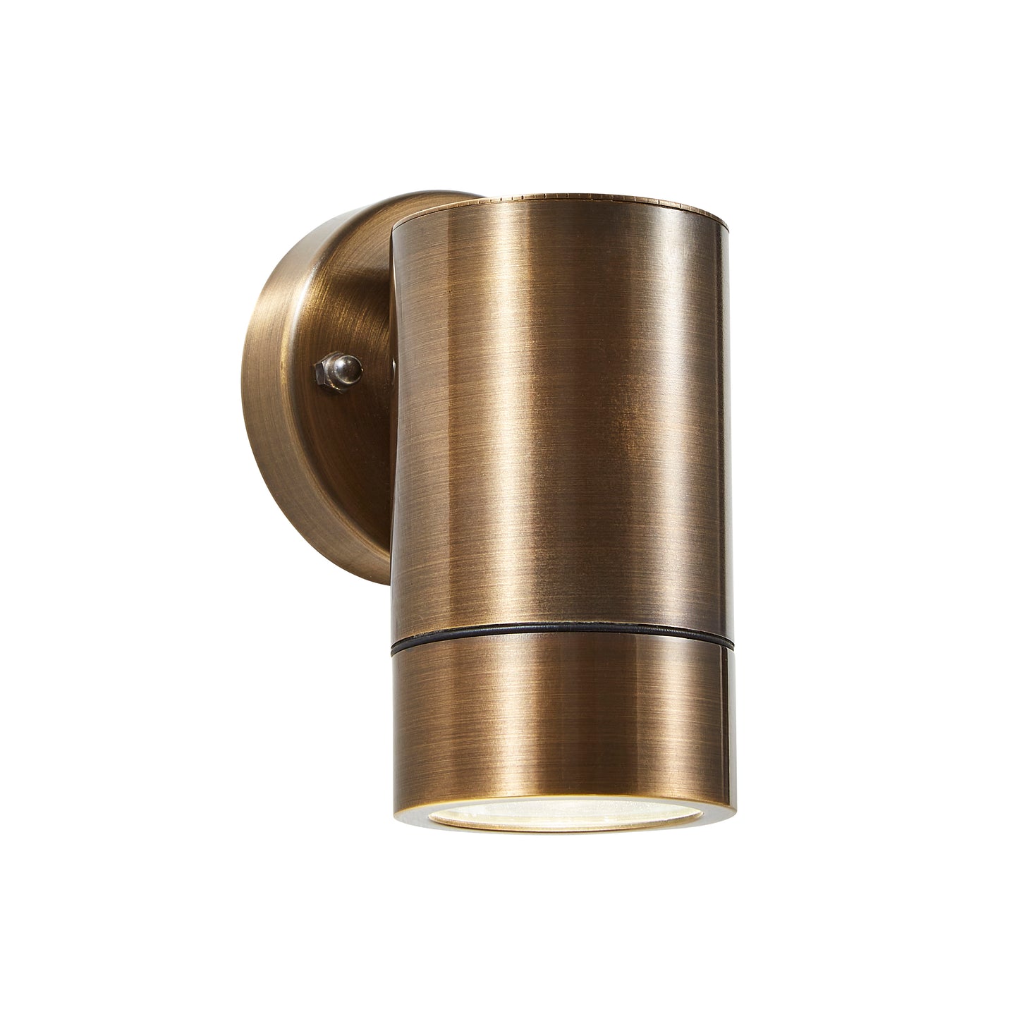 Our Liam bronze outdoor wall mounted single cylinder outdoor light would look perfect in a modern or more traditional home design. Outside wall lights can provide atmospheric light in your garden, at the front door or on the terrace as well as a great security solution. It is designed for durability and longevity with its robust material producing a fully weatherproof and water-resistant light fitting. Use LED bulbs to make this light energy efficient and low cost to run.