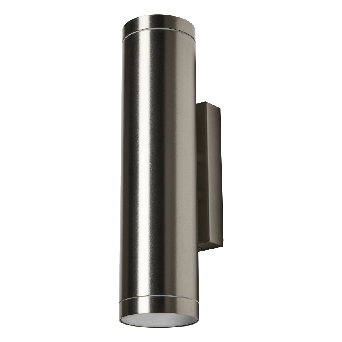Our Lucas stainless steel extra long outdoor wall mounted up and down cylinder outdoor light would look perfect in a modern or more traditional home design. Outside wall lights can provide atmospheric light in your garden, at the front door or on the terrace as well as a great security solution. It is designed for durability and longevity with its robust material producing a fully weatherproof and water resistant light fitting.