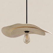CGC Tabatha Two Piece 60cm & 45cm Large Curved White Paper Lampshade Set