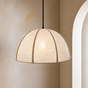 CGC Alessia Oatmeal Linen 50cm Dome Lampshade Hand Made Easy Fit