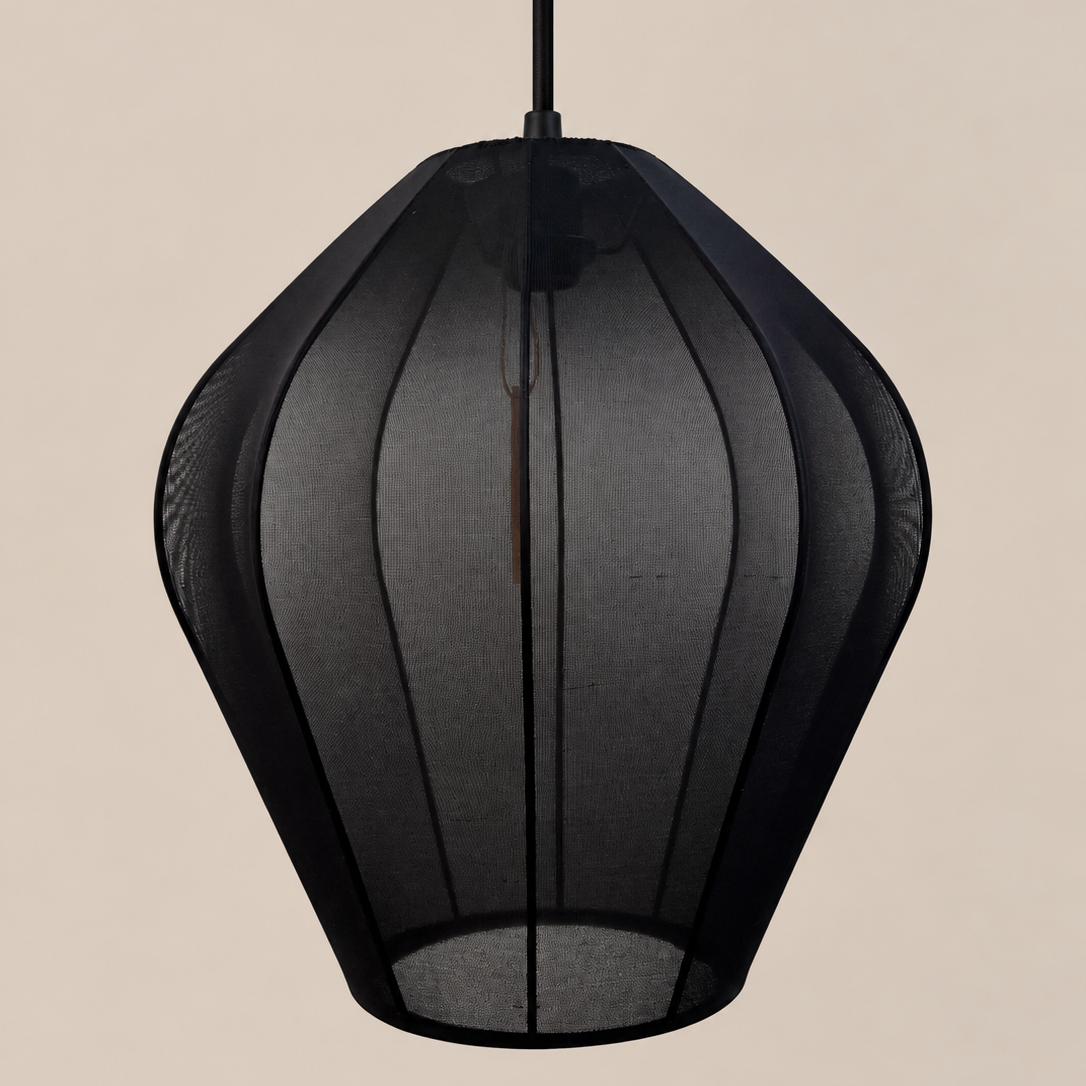 CGC Manon 40cm Black Fine Stretch Fabric Siloulette Lampshade