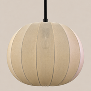 CGC Jolie Large 50cm Soft Ivory Stretch Smooth Fabric Round Organic Globe Lampshade