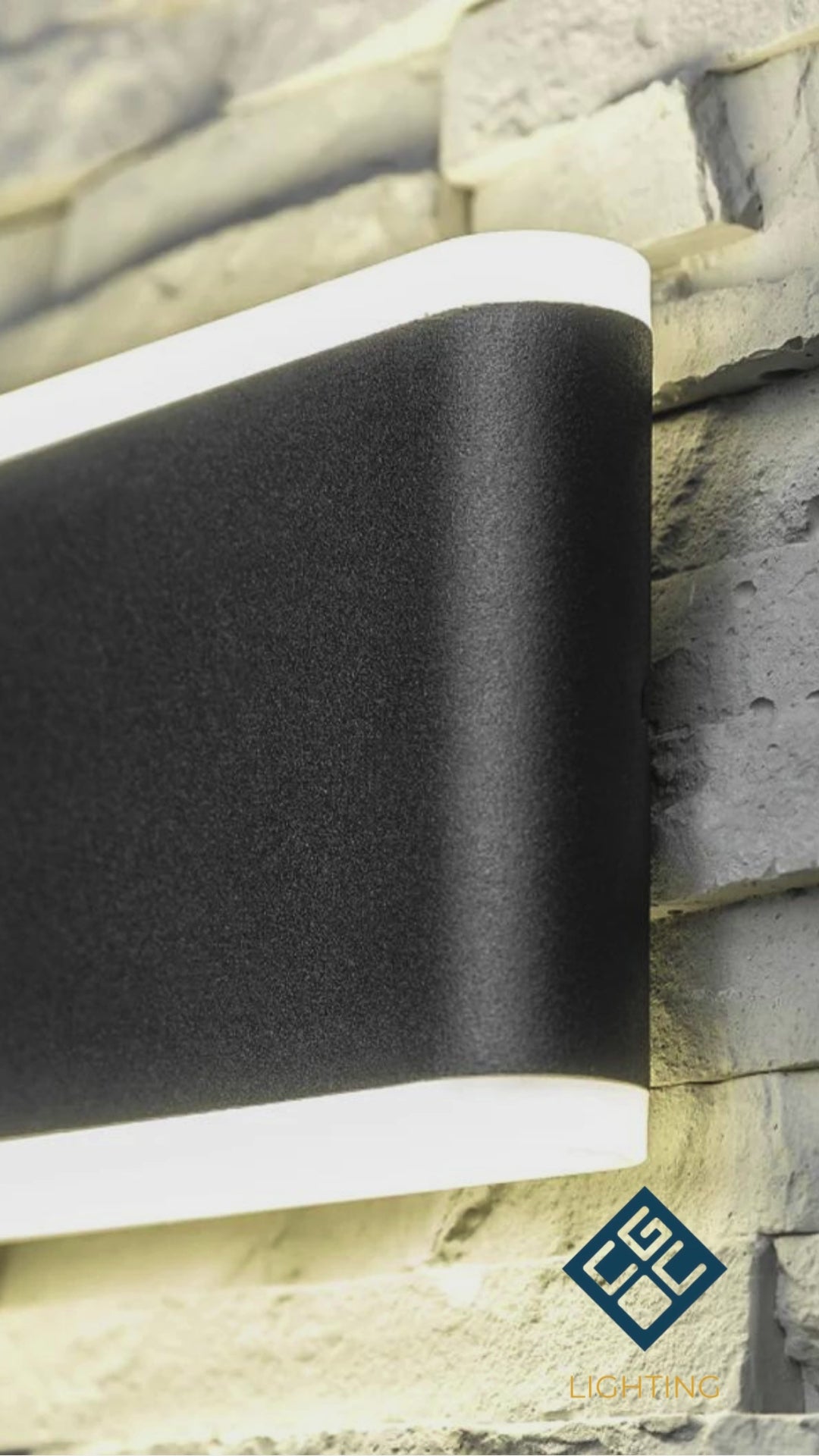 Load video: CGC EMILIA Black Monochrome LED Wall Light