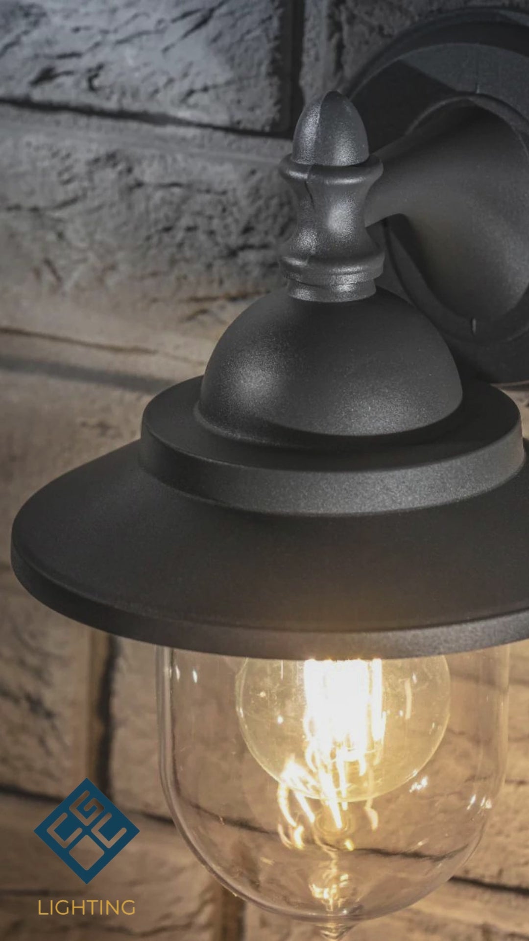 Load video: CGC RYDER Dark Grey Fisherman Lantern Light