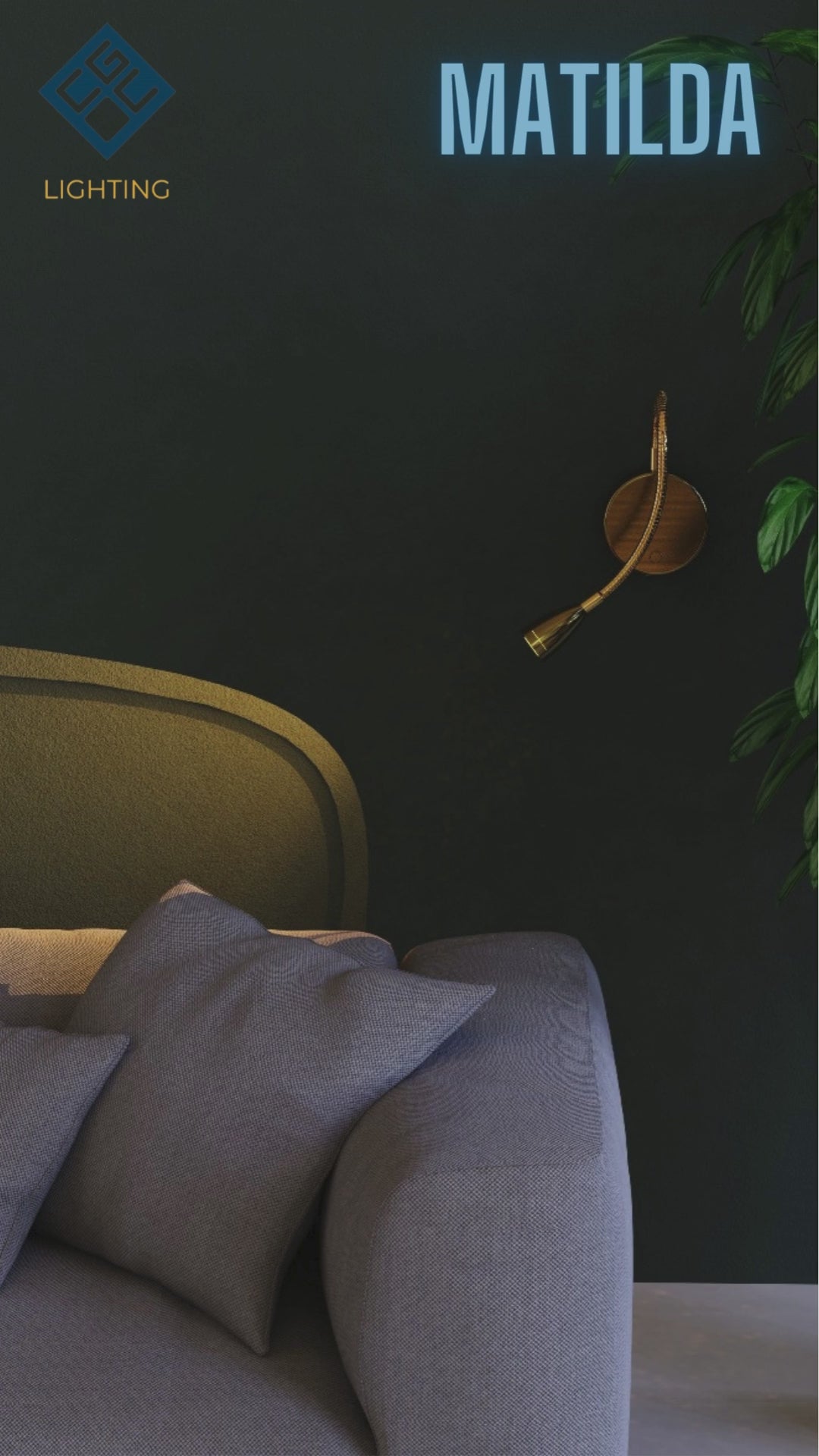 Load video:  Matilda&#39;s elegant and stylish finish makes it the ideal addition to any room. It will look perfect in both traditional and modern environments. The beauty of this wall light means you can install it on any wall without the requirement of expensive electrician fees and mains installation.