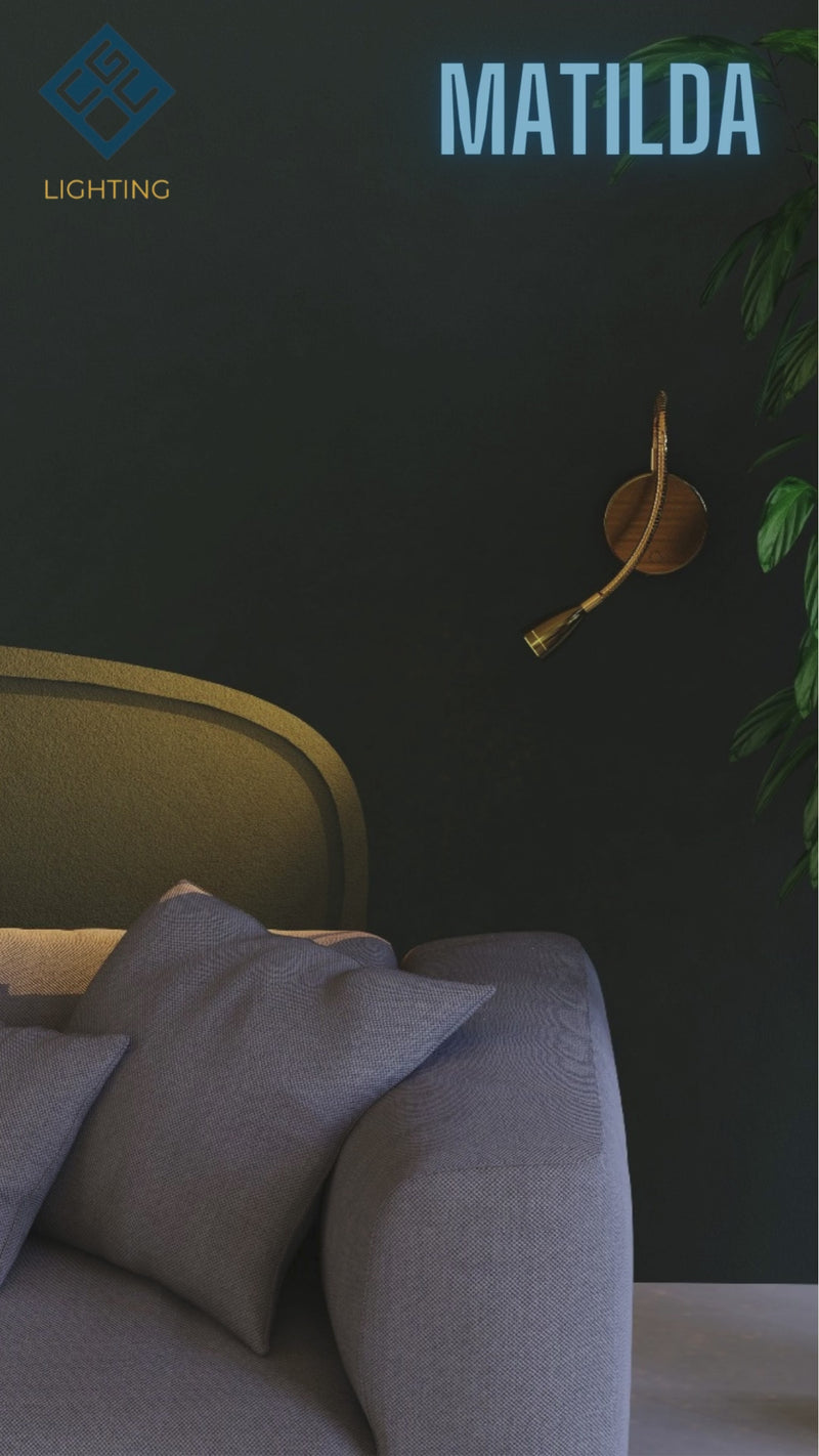  Matilda's elegant and stylish finish makes it the ideal addition to any room. It will look perfect in both traditional and modern environments. The beauty of this wall light means you can install it on any wall without the requirement of expensive electrician fees and mains installation.