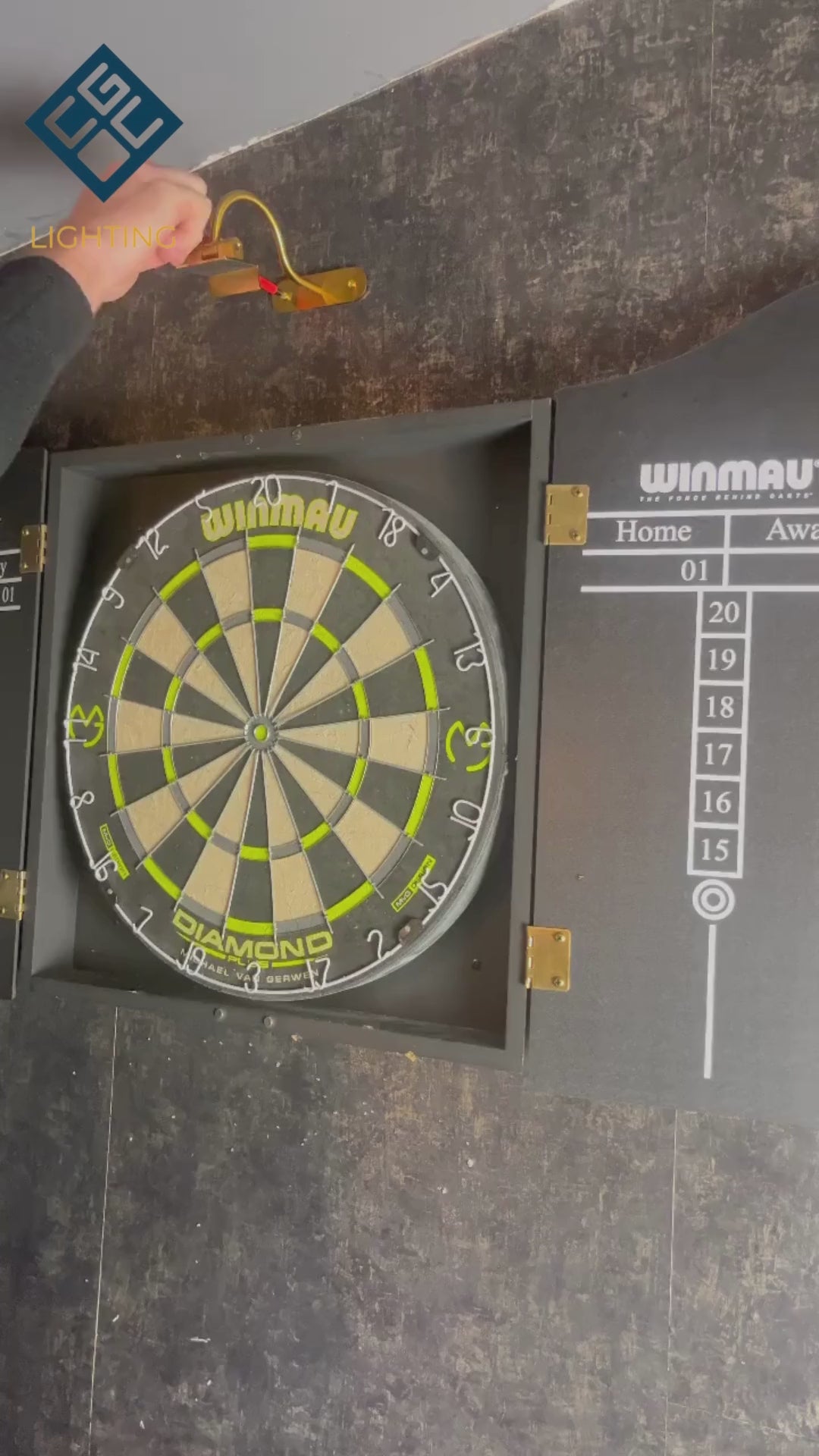 Load video: Virgo&#39;s elegant and stylish finish makes it the ideal addition to any room. It will look perfect in both traditional and modern environments. The beauty of this wall light means you can install it on any wall without the requirement of expensive electrician fees and mains installation.