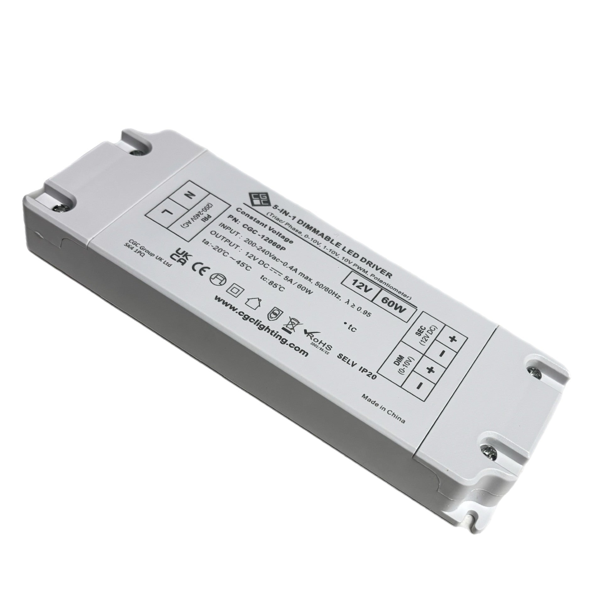 60W 12V TRIAC 5 in 1 Universal Dimmable LED Driver