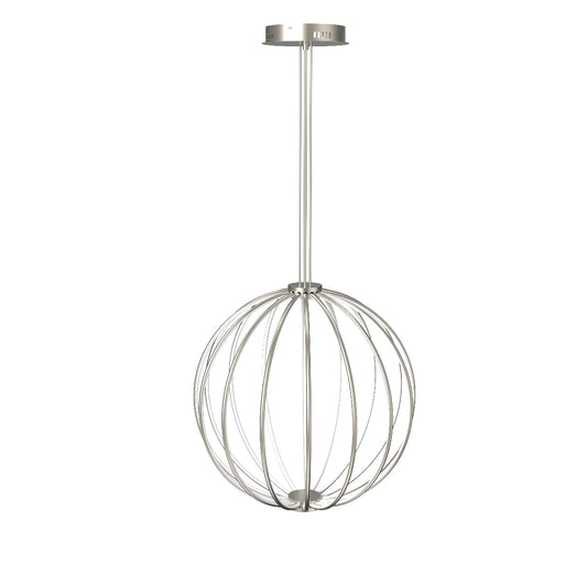 CGC PARAPLU 3 Globe 90cm Satin Nickel LED Ceiling Pendant Light