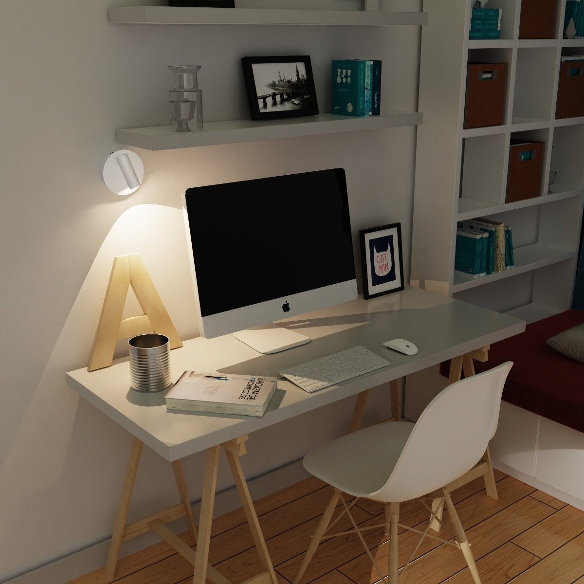  Matilda's elegant and stylish finish makes it the ideal addition to any room. It will look perfect in both traditional and modern environments. The beauty of this wall light means you can install it on any wall without the requirement of expensive electrician fees and mains installation.