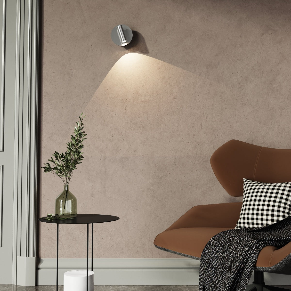  Scarlet's elegant and stylish finish makes it the ideal addition to any room. It will look perfect in both traditional and modern environments. The beauty of this wall light means you can install it on any wall without the requirement of expensive electrician fees and mains installation.