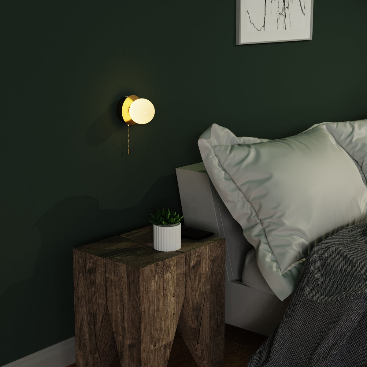  Macie's elegant and stylish finish makes it the ideal addition to any room. It will look perfect in both traditional and modern environments. The beauty of this wall light means you can install it on any wall without the requirement of expensive electrician fees and mains installation.