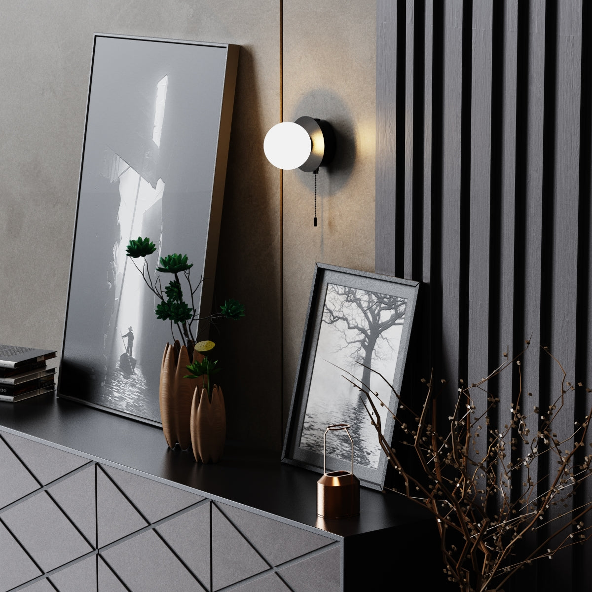 Macie's elegant and stylish finish makes it the ideal addition to any room. It will look perfect in both traditional and modern environments. The beauty of this wall light means you can install it on any wall without the requirement of expensive electrician fees and mains installation.