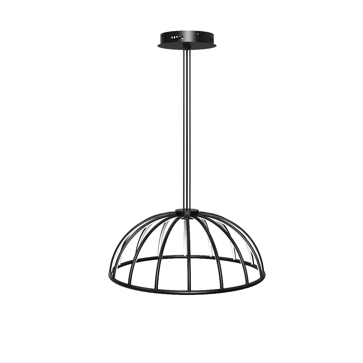 CGC PARAPLU 2 Black 60cm Hemisphere LED Ceiling Pendant