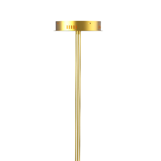 CGC PARAPLU 2 Hemisphere 90cm Satin Gold LED Ceiling Pendant Light