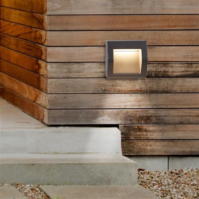 This charming yet practical Ank outdoor light produces a downward source of brightness. Complete with a dark grey bulkhead design, this small ankle light is the perfect addition to garden pathways or steps. It adds a subtle but beautiful illumination to ensure your walkways are lit and accessible. LED's use up to 75% less energy and last up to 20 times longer than incandescent bulbs. This item has a rating of IP54, which means that it is protected from dust and water sprays.