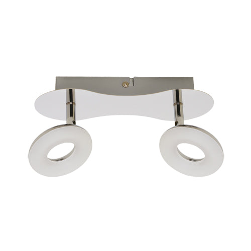 Bring some contemporary style to your living space with our AVA 2 spot light bar fitting ceiling light. The minimal design will work well with all kinds of decor. The exterior has a luxury chrome finish. Each light can be angled individually to help you achieve the perfect lighting for your space.