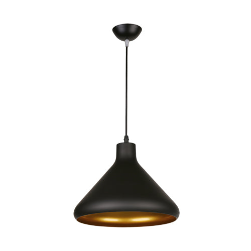 Our new DIXI ceiling light, comes in a signature cone shape with contrasting gold trim. It is height-adjustable at the point of installation so you can position it to your exact requirements. One E27 bulb is required as it enhances such a warm and inviting glow from the contrasting inner, would look great above kitchen islands, dining tables or as main light fitting in any room.